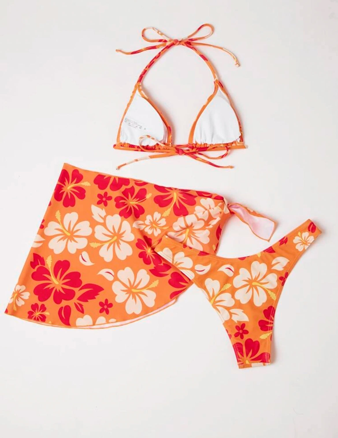 Bikini 3er Set floral Mikro Dreieck